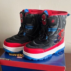 Marvel Spider-Man Toddler Boots - Red, Black, Blue size 12 toddler